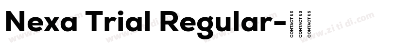 Nexa Trial Regular字体转换